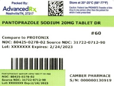 Pantoprazole Sodium DR 80425-0278-02.jpg label 2 - Pantoprazole Sodium DR 80425 0278 02
